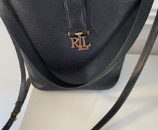 Ralph Lauren Black cow leather bag( as new condition)