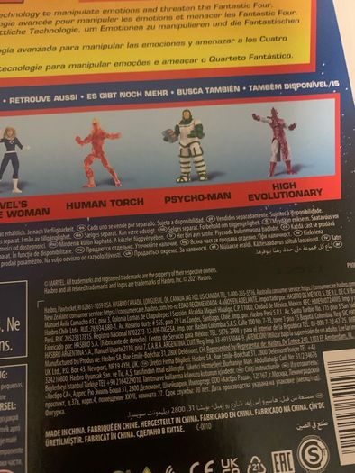 Marvel Comic Fantastic Four Psycho-Man Action Figure