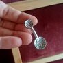 Silvery minimalist earrings Image 6
