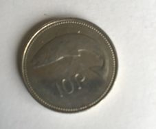 Irish 10 pence coin