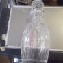 a lovely  heavy cut glass decanter Image 2