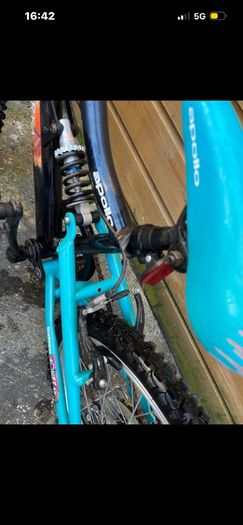 turquoise bike