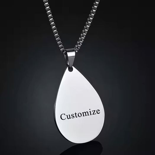 The Identity Pendant Necklace  Available for Custom Engraving By R'Laith