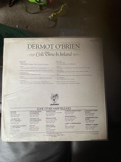 Dermot O'Brien LP Ceili Time In Ireland