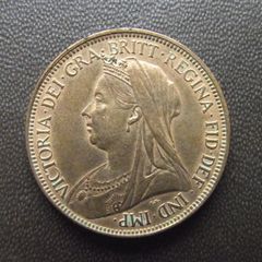 1897 Great Britain. Victoria. Half Penny. Superb Condition!