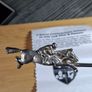 Irish Solid Silver Horse & Jockey Letter Opener Image 2