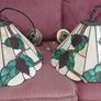 pair of Tiffany style pendant light fittings. Image 2