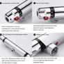 Thermostatic Shower Mixer Bar Wall Mounted Shower Mixer Tap Chrome Brass Shower Thermostatic Mixer Valve, 38Deg C Anti Scald Shower Bar Mixer Valve Intelligent Constant Temperature Exposed for Bathroom Image 3
