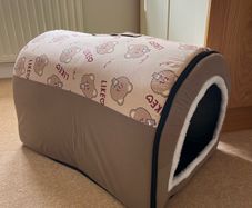 Dog bed folds flat