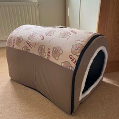 Dog bed folds flat