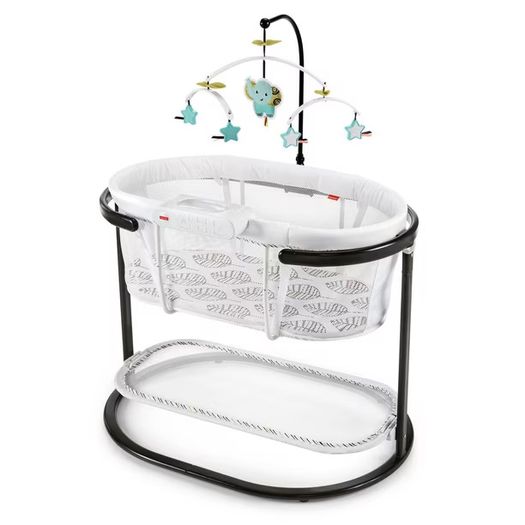 Fisher-Price Soothing Motions Bedside Bassinet (Falling Leaves)