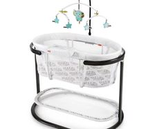 Fisher-Price Soothing Motions Bedside Bassinet (Falling Leaves)