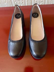 New Fab Fly London Black Court Shoes Size 40