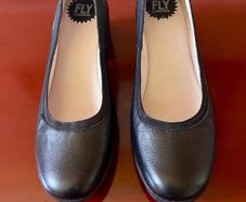 New Fab Fly London Black Court Shoes Size 40