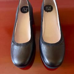 New Fab Fly London Black Court Shoes Size 40