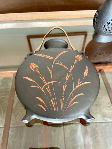 Vintage Mid Century Wormser Terra Sigillata Ceramic Hanging Wall Vase West Germany