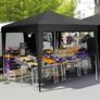 3x3Meter Instant Heavy Duty Pop Up Gazebo, Folding Garden Camping Party Tent Canopy Marquee with Roller Bag Image 5
