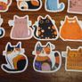 50pcs Cute Cartoon Cat Stickers Decals Image 7