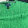 Polo Ralph Lauren Kids Cable-Knit Cotton Jumper Kids 10-12 Yrs Lime Image 2