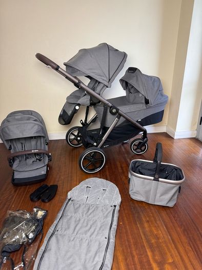 Cybex Gazelle S double pram twin buggy travel system