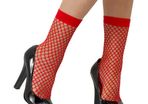 BNWT 2 pairs  Red fishnet ankle high socks size UK37-42 UK4-8 Postage included