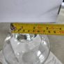 Lovely Small Round  Clear Glass Bud Flower Vase Hand Blown. Image 4