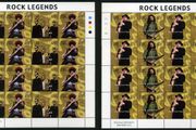 2002 Ireland Irish Rock Legends (U2, Phil Lynott, van Morrison &amp; Rory Gallagher in se-tenant sets) Stamp Sheetlets Mint Never Hinged (MNH)