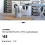 ikea Jonaxel Storage combination, white, 50x51x104 cm Image 5