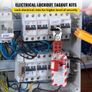 58 PCS Lockout Tagout Kits, Electrical Safety Loto Kit Includes Padlocks, Lockout Station, Hasp, Tags & Zip Ties, Lockout Tagout Safety Tools for Industrial, Electric Power, Machinery Image 2