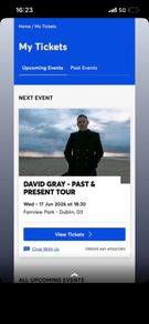 David Gray Front Standing Tickets