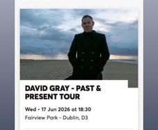 David Gray Front Standing Tickets