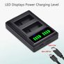 LP-E8 Dual Battery Charger with LED Display for Canon Cameras - 0151 Image 4