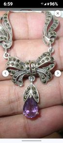very nice vintage sterling silver necklace.