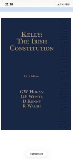 Kelly Irish Constitution