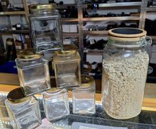 5 Small 1 Big Glass Jars