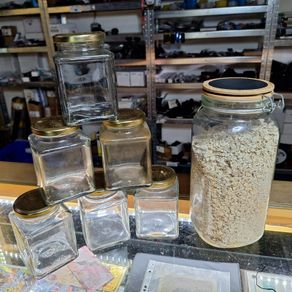 5 Small 1 Big Glass Jars