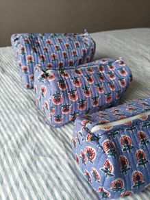 Cotton Printed makeup bag (set of 3)