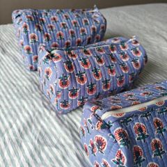 Cotton Printed makeup bag (set of 3)