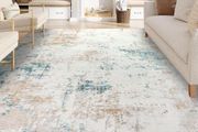 Extra Large Rugs for Living Room 160x230cm Beige Washable Carpet Rugs with Rubber Backing Non Slip Kids Carpet for Bedroom Playroom Nursery Dining Room