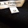 L.K Bennett Ladies Black ribbed trim jumper size XS includes post Image 8