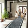 Runner Rug Non Slip Washable Long Door Mat Indoor Runners for Kitchen Entryway Hall, Durable Carpet Runner with Rubber Backed, Grey & White, 66x180 cm Image 6