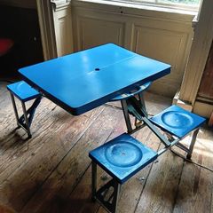 Vintage North Star portable Picnic or Camping Table and Chairs