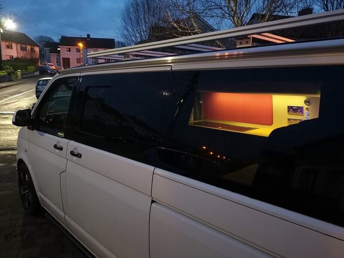VW Transporter Camper Van,Under 2m Poptop RoofRack