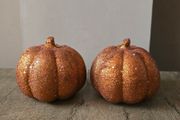 Pumpkins with glitter