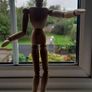 Wooden poseable wooden figurine Image 2