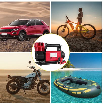 BRAND NEW 12V Air Compressor Car Inflator Pump 150PSI Single Cylinder RV Motorcycle Tire Air Pump Portable Tire Pump Car Accessories