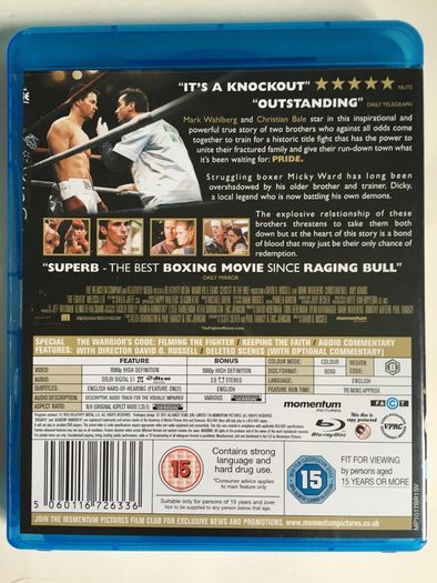 The Fighter (David O. Russell Film) [2010] Christian Bale, Mark Walhberg, Amy Adams & Melissa Leo [Blu-ray Movie] Academy Award Winner