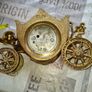 Edmar Creations 24k Gold Plated Electric Mantel Clock Converted to Battery Extremely Rare, Postage or Collection Image 5