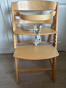 Roba wooden adjustable high chair kids toddler