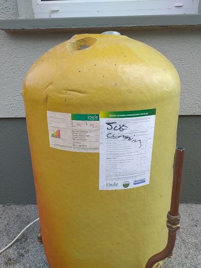 Insulated copper water cylinder / immersion tank